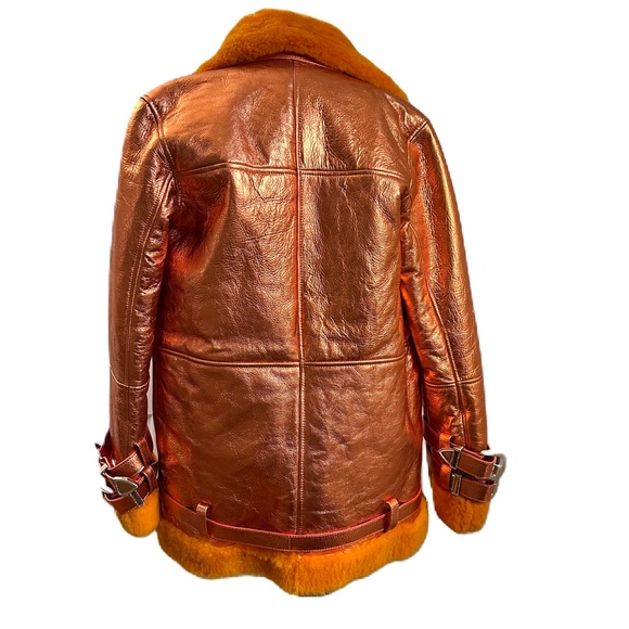 Free People DanCassab Wonder Metallic orange Jacket - Picture 10 of 12